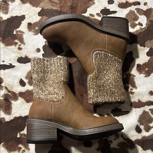 Portland Boot Company Knit Leather Bootie 7